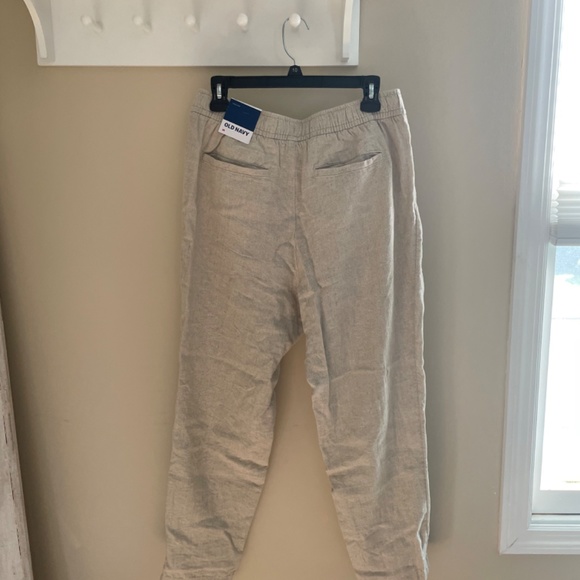 Old Navy Linen Jawstring Joggers Size Medium - Picture 2 of 2